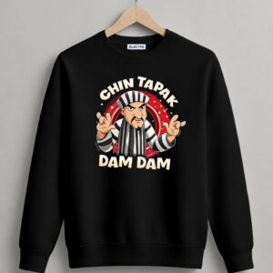 Chin Tapak Dam Dam Printed Black Sweatshirt
