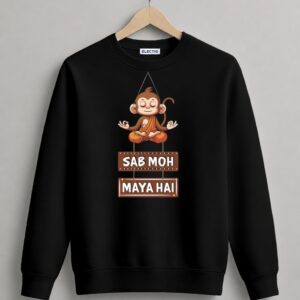 Sada Sexy Raho" Graphic Black Sweatshirt