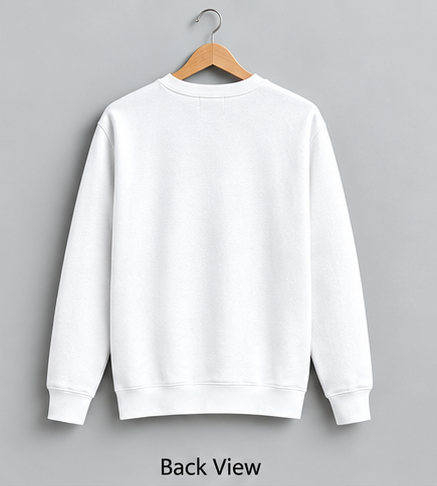 "हलCut" Graphic White Sweatshirt - Image 4