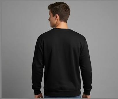 Sada Sexy Raho" Graphic Black Sweatshirt - Image 3